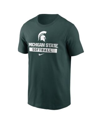 Men's Green Michigan State Spartans Softball T-Shirt