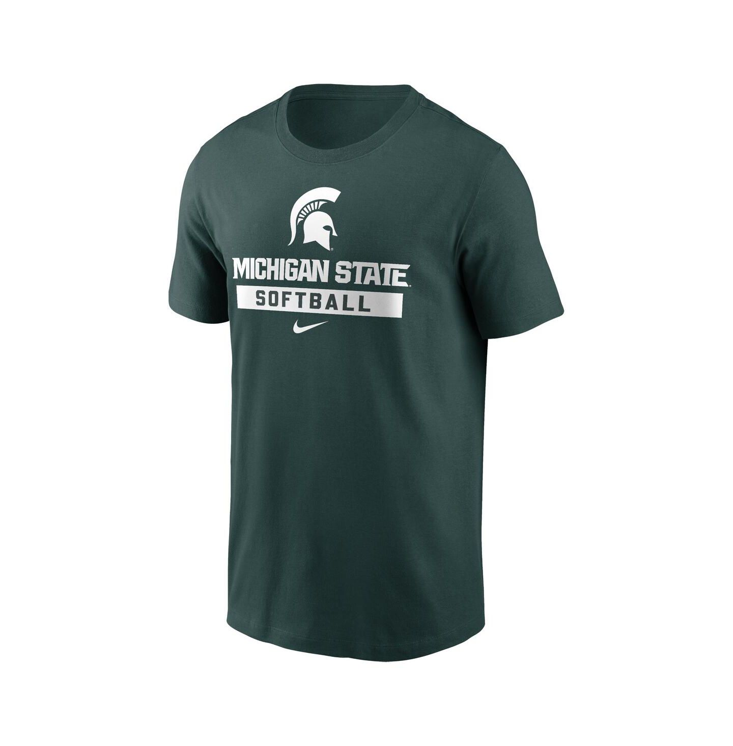 Мужская футболка Nike Green Michigan State Spartans Softball — фото 3
