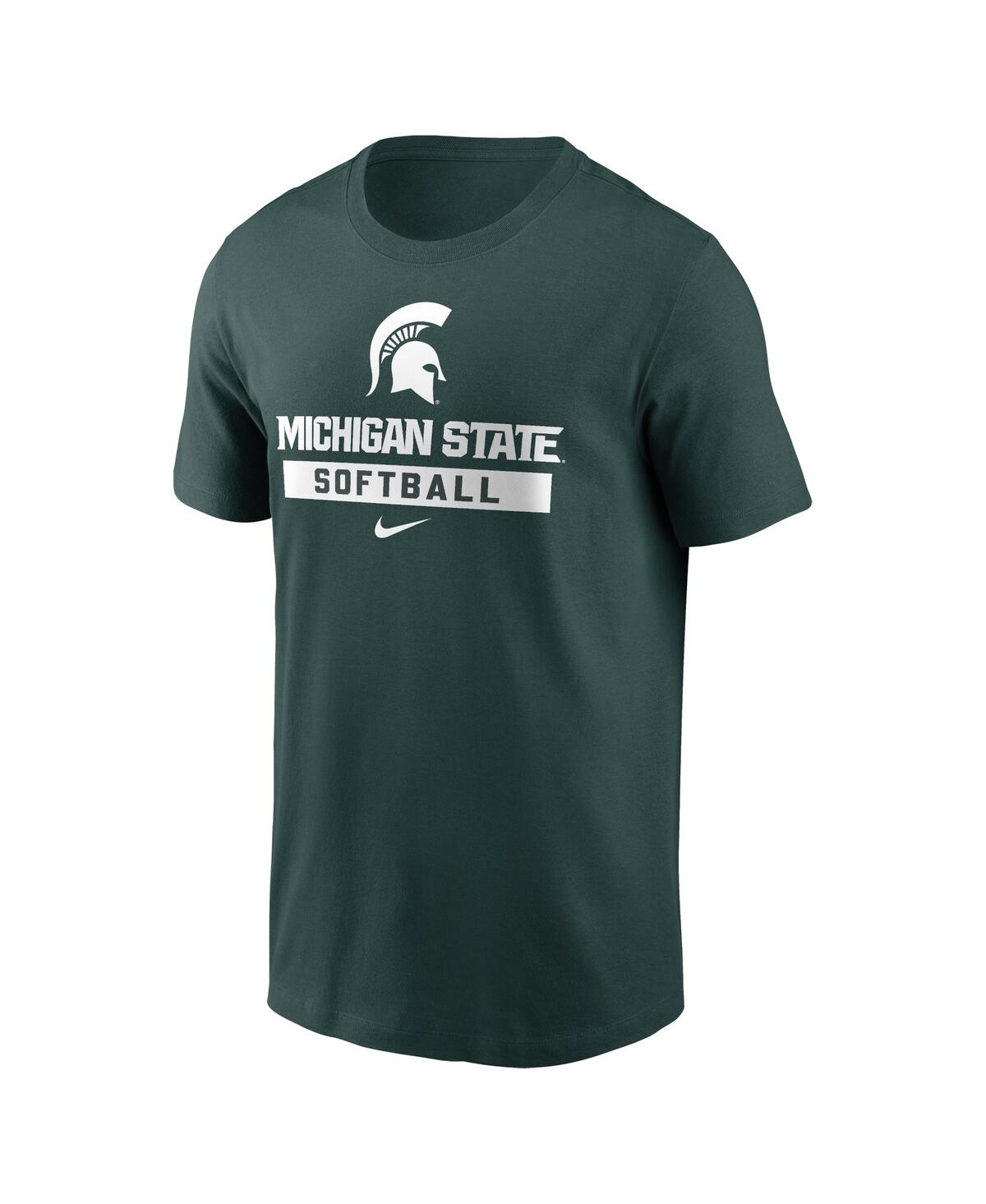 Nike Men's Green Michigan State Spartans Basketball T-shirt In Green