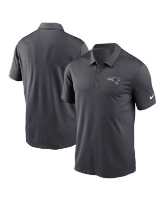 Nike - Men's Anthracite New England Patriots Franchise Performance Polo Shirt