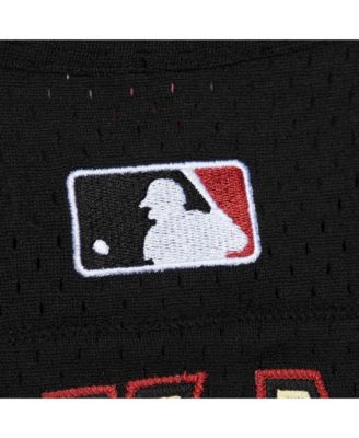 Men's Jeff Bagwell Black Houston Astros Cooperstown Mesh Batting Practice Jersey