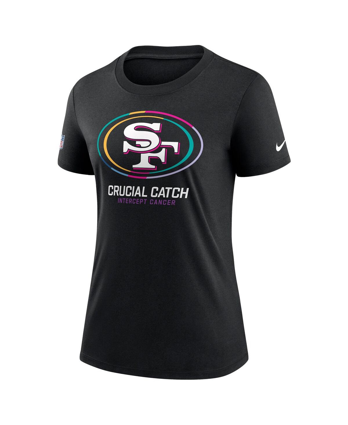 Nike Women's Black San Francisco 49ers 2024 Nfl Crucial Catch Tri-blend T-shirt In Black