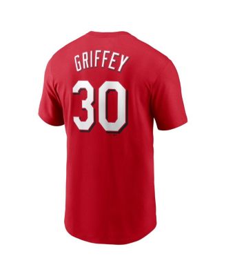 Men's Ken Griffey Jr. Red Cincinnati Reds Fuse Name Number T-Shirt