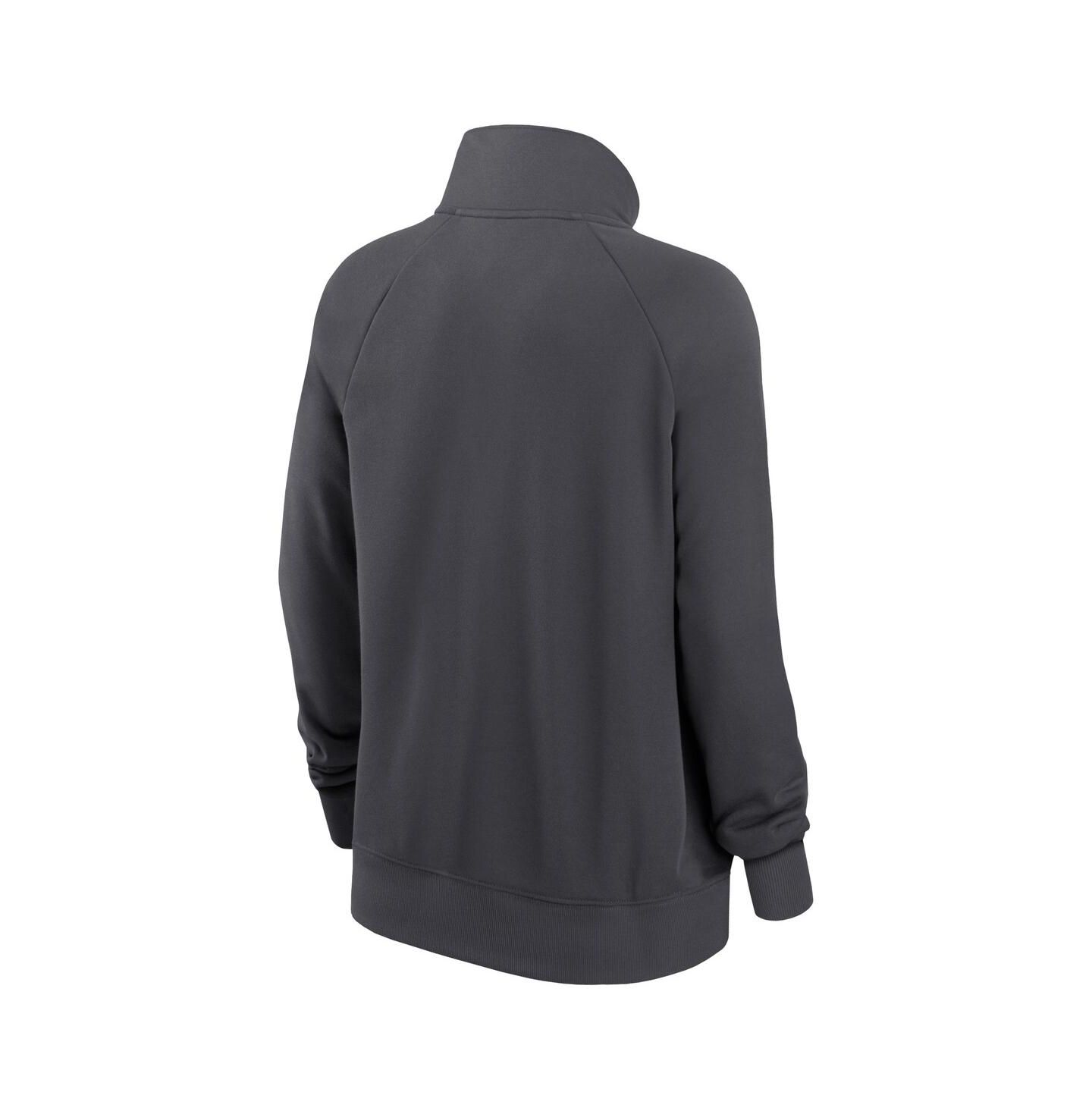 Женская толстовка Nike Charcoal New Orleans Saints Premium Raglan Performance Half-Zip — фото 4