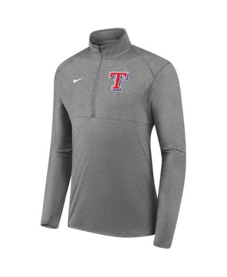 Men's Gray Texas Rangers Team Logo Element Performance Half-Zip Pullover Jacket