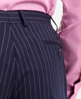 Men's Classic-Fit Pinstripe Suit Separate Pants
