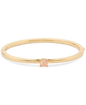 Gold-Tone Color Cubic Zirconia Bangle Bracelet