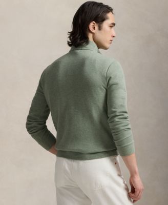 【POLO RALPH LAUREN】 Double Knit Quarter-Zip Sweatshirt ★ Polo Ralph Lauren Men's Double-Knit Mesh Quarter-Zip