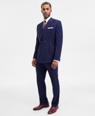 Tayion Collection Men's Classic-Fit Solid Double-Breasted Suit