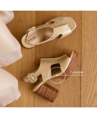 Women's Audra Open Square Toe Block Heel Platform Sandals