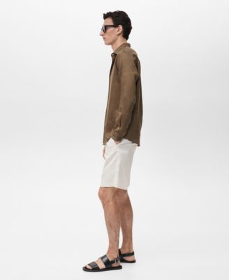 Men's Tailored Linen Shorts