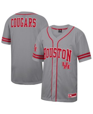 Colosseum - Men's Gray Houston Cougars Free Spirited Baseball Jersey