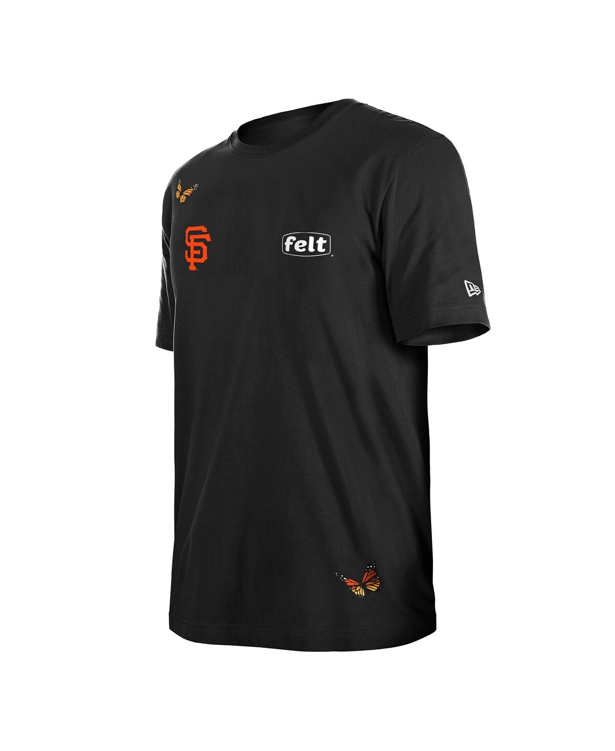 NEW ERA X FELT MEN'S BLACK SAN FRANCISCO GIANTS T-SHIRT 