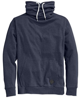 Univibe Funnel-Neck Solid Sweatshirt - Hoodies & Sweatshirts - Men ...