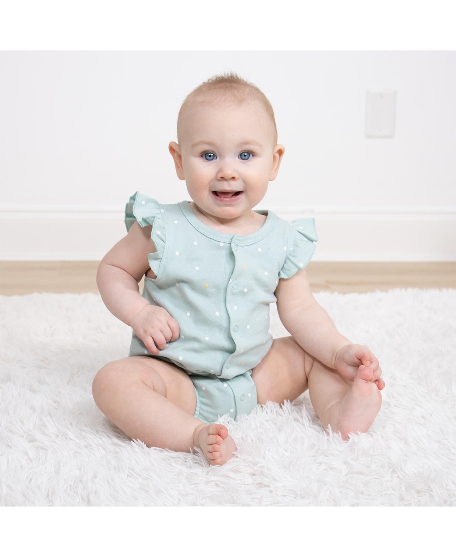 Baby Girls Rompers - 2 Pack, Daisy
