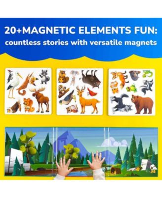 Travel Magnetic Puzzles – 20+Pcs Fun Travel Game Toy for Kids Ages 3-5