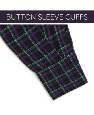 Boys Flannel Matching Family Button Down Dress Shirt