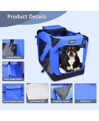 Soft Pet Crate: 36" - Blue