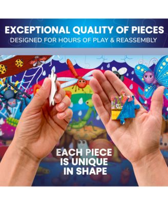 4 x 60 Piece Puzzles for Kids Ages 4-6 – Glow-in-The-Dark Puzzles