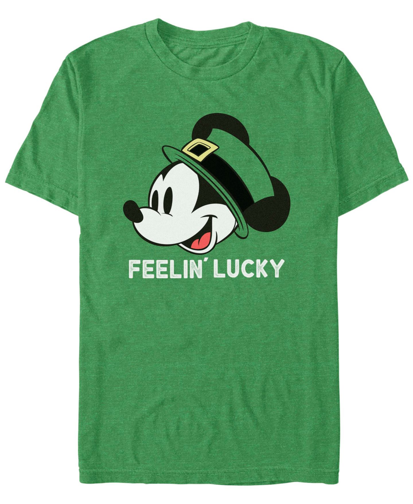 Мужская футболка Mickey Classic Dny Feelin Lucky Short Sleeve, цвет: Меланжевый — фото 1
