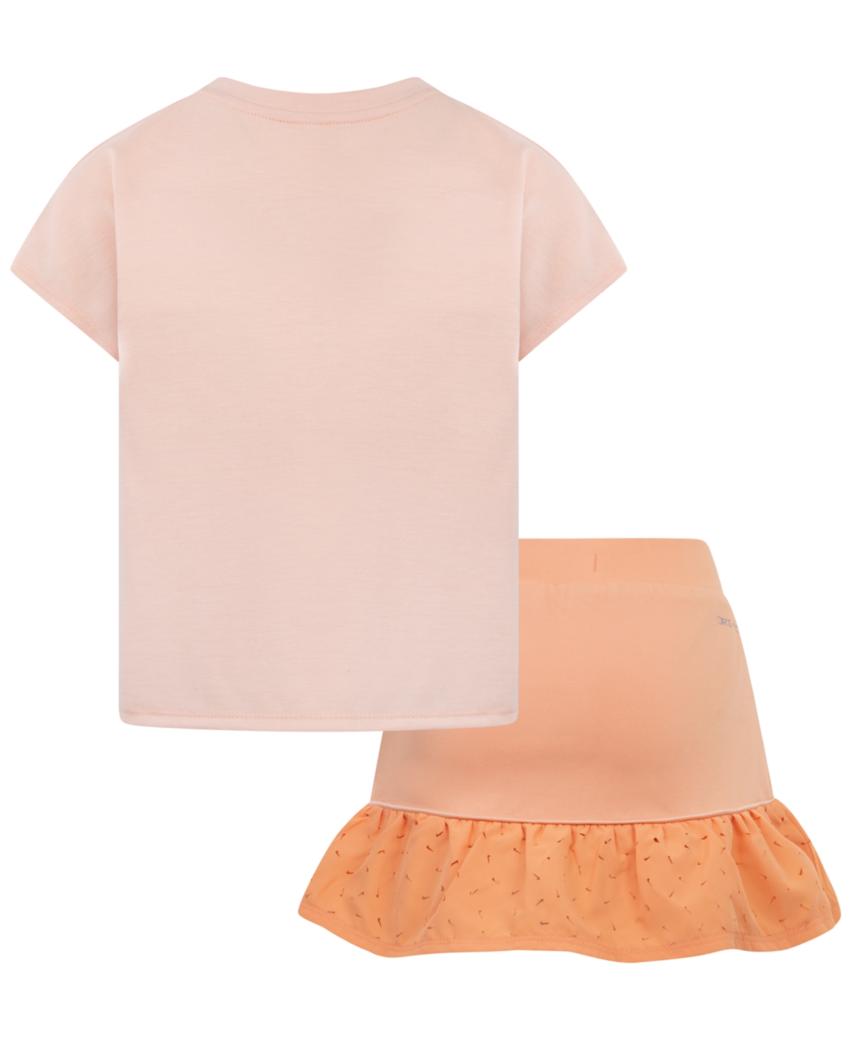 Nike Little Girls 2-piece Sunny Swoosh Scooter Set In Apricot Agate