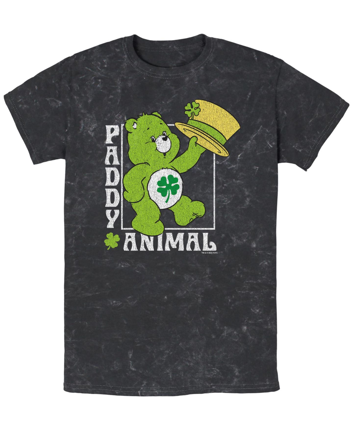 Мужская футболка Care Bears Paddy Animal Short Sleeve, цвет: Чёрный — фото 1
