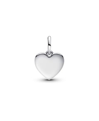 Sterling Silver Engravable Love Heart Dangle Charms