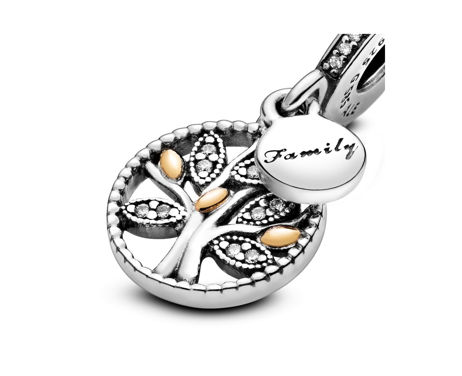 Sparkling Family Tree Dangle Charms