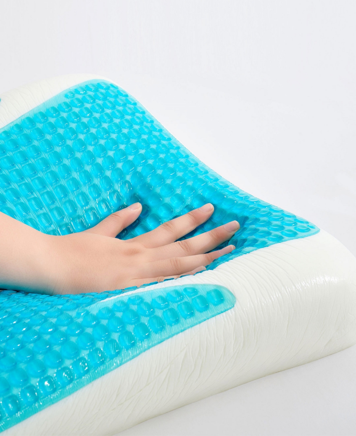 Unikome Cooling Gel Memory Foam Pillow With Washable Cover, Standard In White