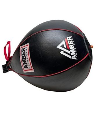 Genuine Leather Speed Bag for MMA, Muay Thai & Boxing, Heavy-Duty Punching Ball for Training, Reflex & Endurance, Reinforced Seams, Fast Rebound