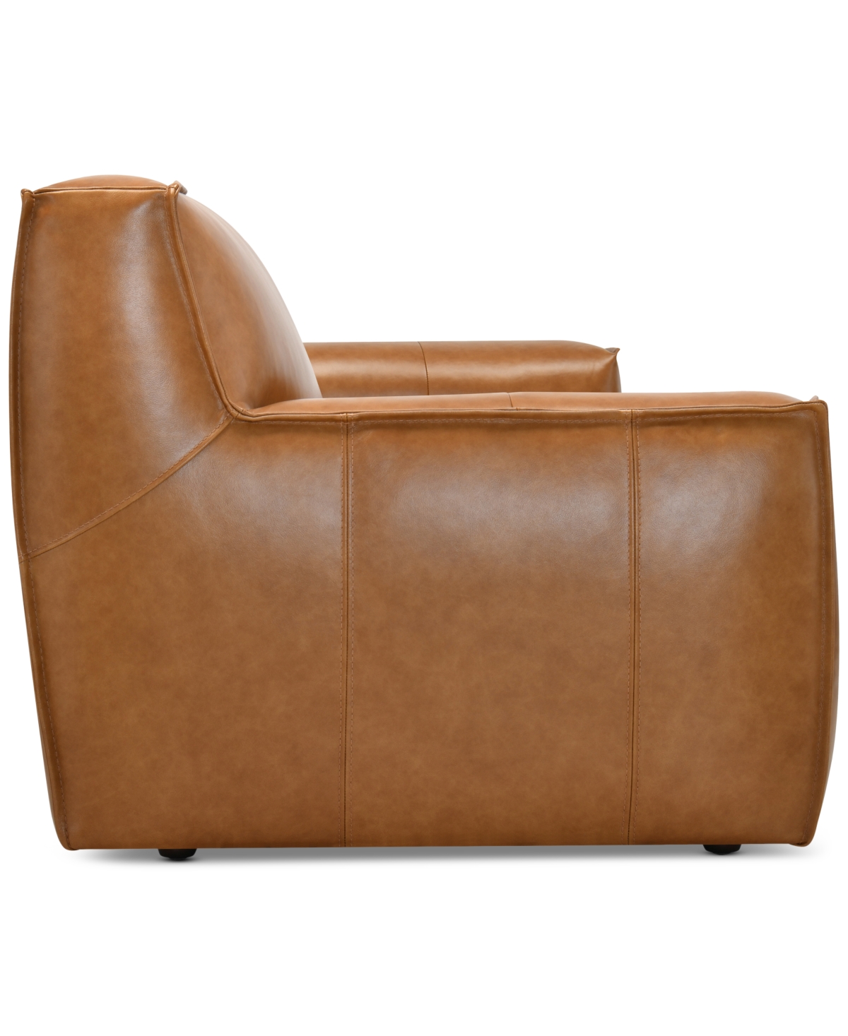 Macy's Glympton 73" Leather Loveseat, Exclusively At