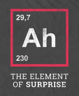 Men's Ah The Element Of Surprise Funny Gift Idea Short Sleeve T-Shirt