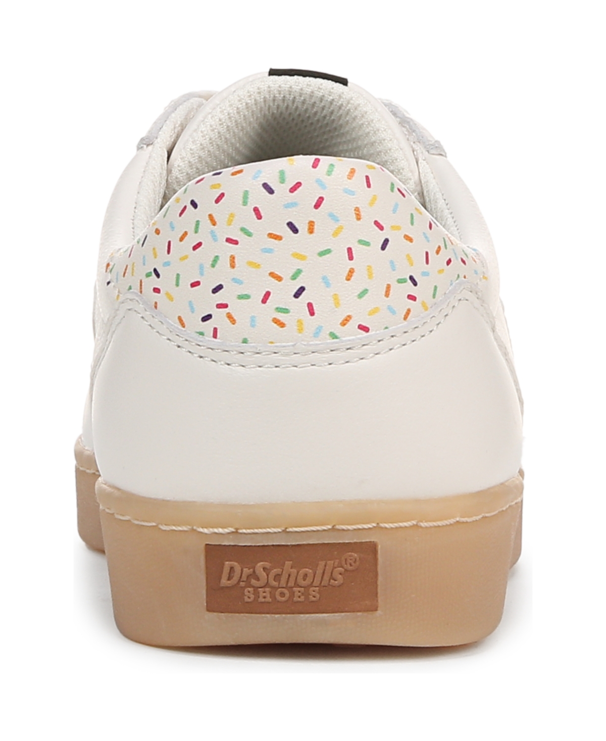 Shop Dr. Scholl's Women's X Milk Bar Rebel Sport Low Profile Lace Up Sneakers In White Leather