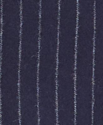 Men's Classic Fit Wool-Blend Pinstripe Suit Separate Jacket 