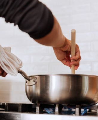 Stainless Steel Clad 5-Quart Saucier with Lid
