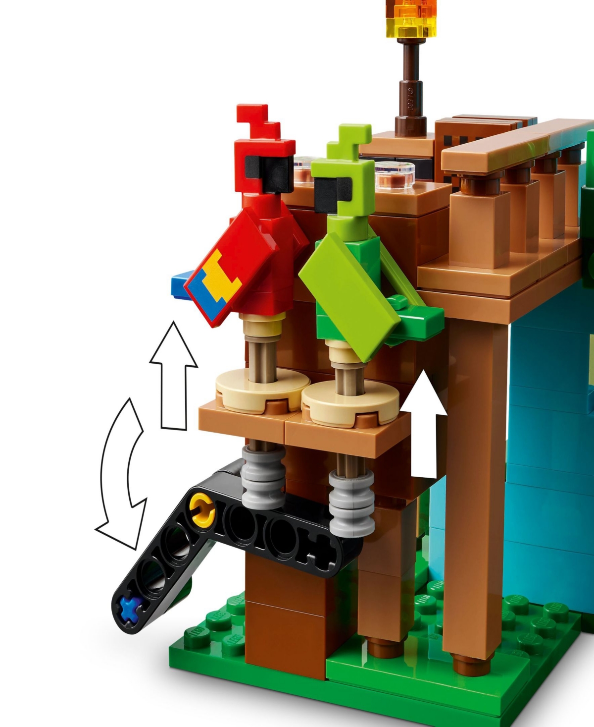 Lego Minecraft The Parrot Houses Building Set 21282, 535 Pieces In Multicolor