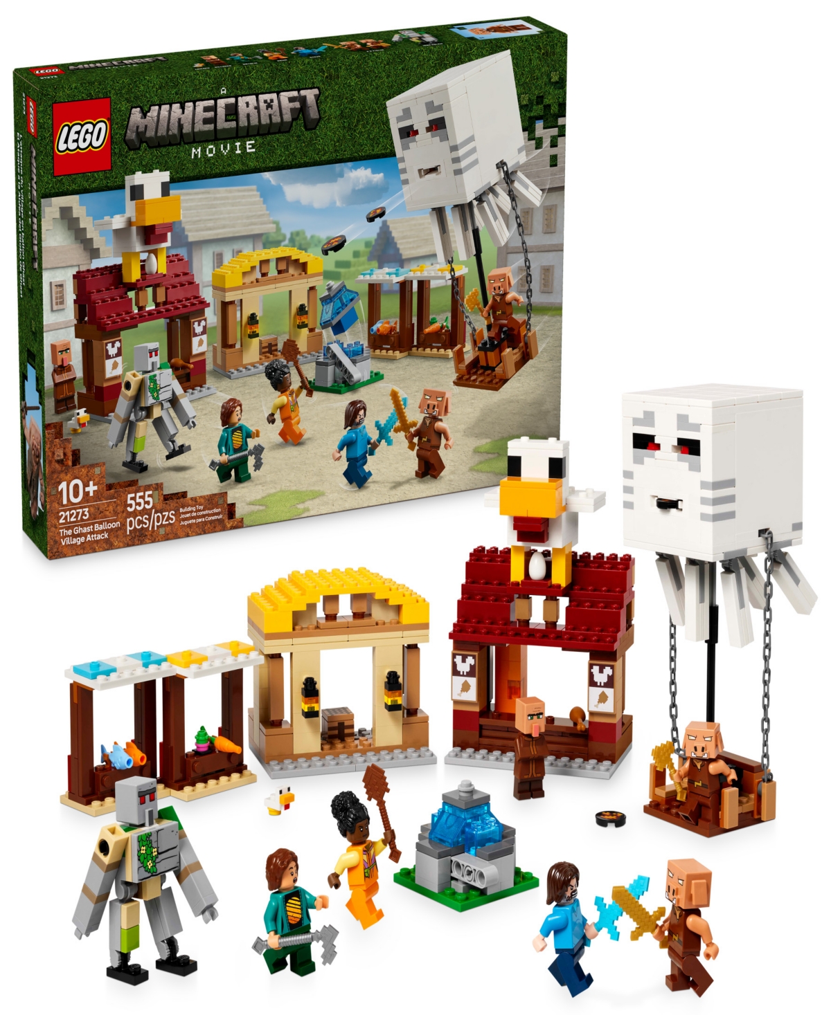 Lego Minecraft Building Set 21273, 555 Pieces In Multicolor
