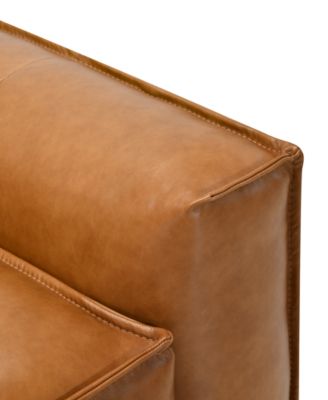 Glympton 44" Leather Swivel Chair, Exclusively at Macy's