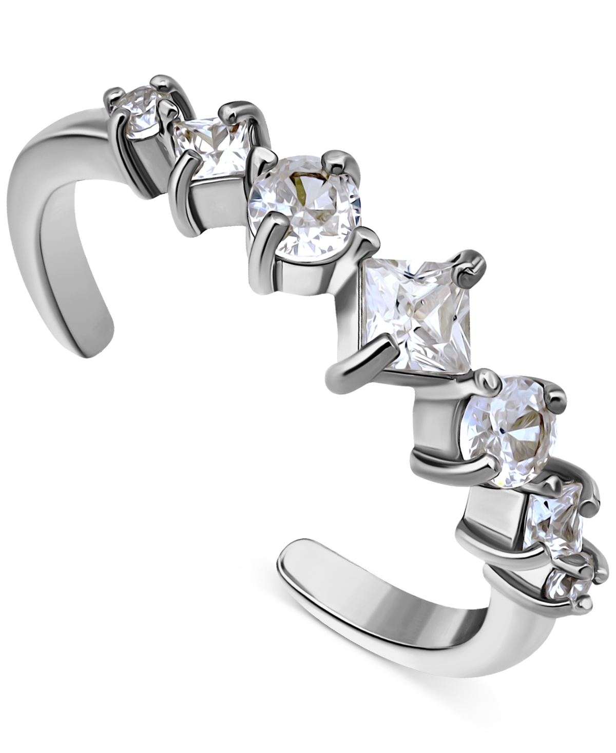 GIANI BERNINI MIXED-CUT CUBIC ZIRCONIA ADJUSTABLE TOE RING IN 18K GOLD-PLATED STERLING SILVER (ALSO IN STERLING SI 