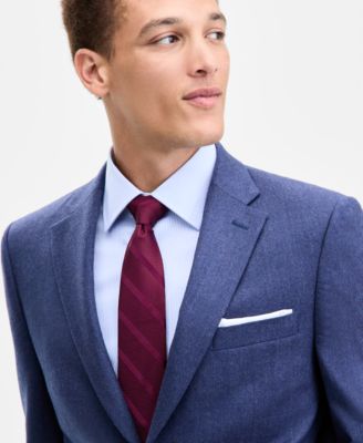 Men's Modern-Fit Pure Wool Suit Separate Jacket 