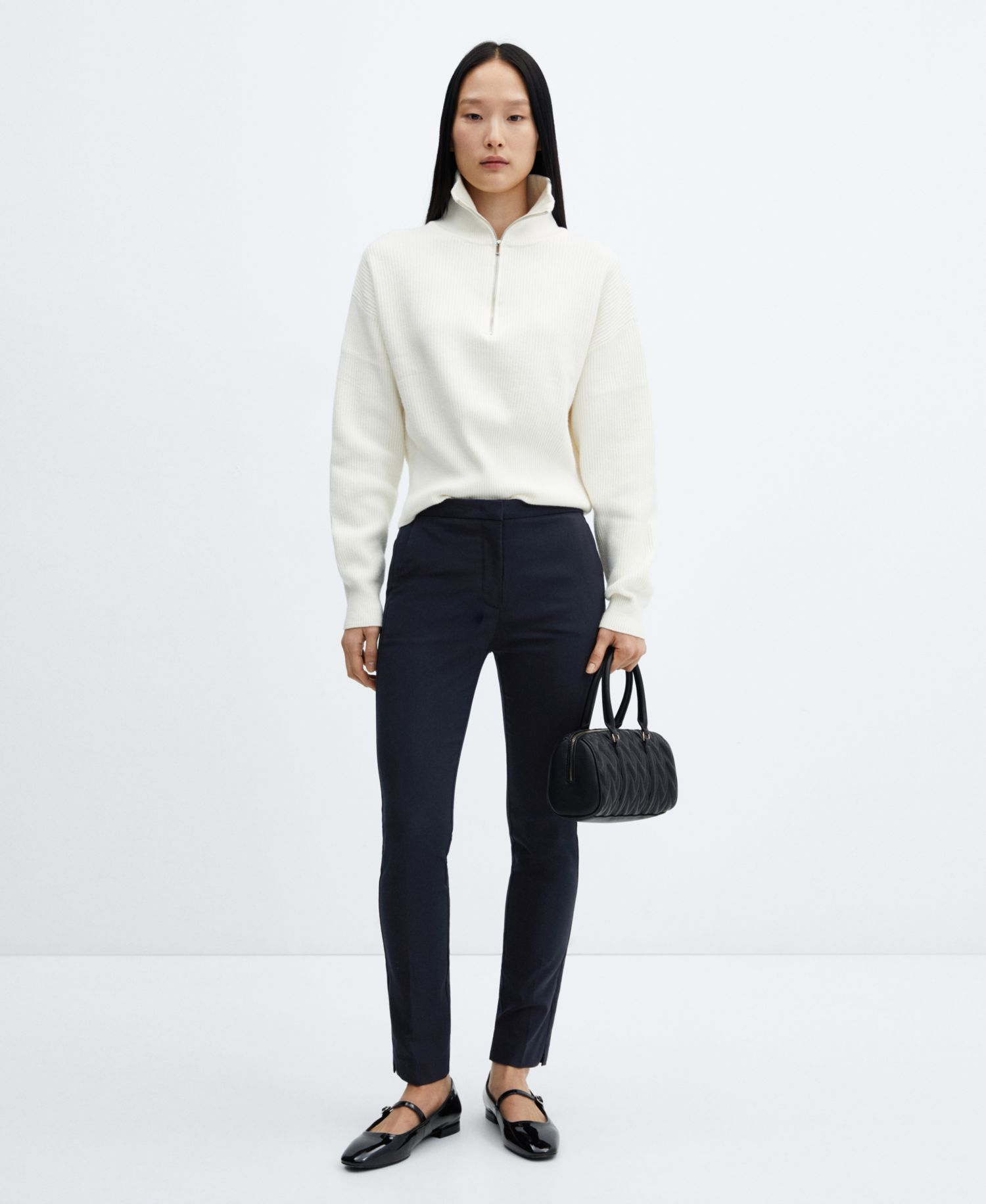 Women's Cropped Slim Fit Pants