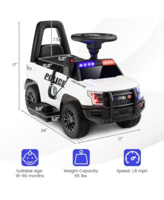 6V Police Ride-On Car