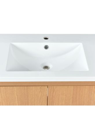 30" Bathroom vanity Set with Sink, Combo Cabinet, Bathroom Storage Cabinet, Solid Wood Frame