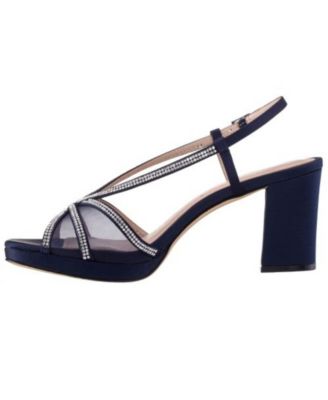 Women's Bonney Rhinestone Block Heel Dress Sandals