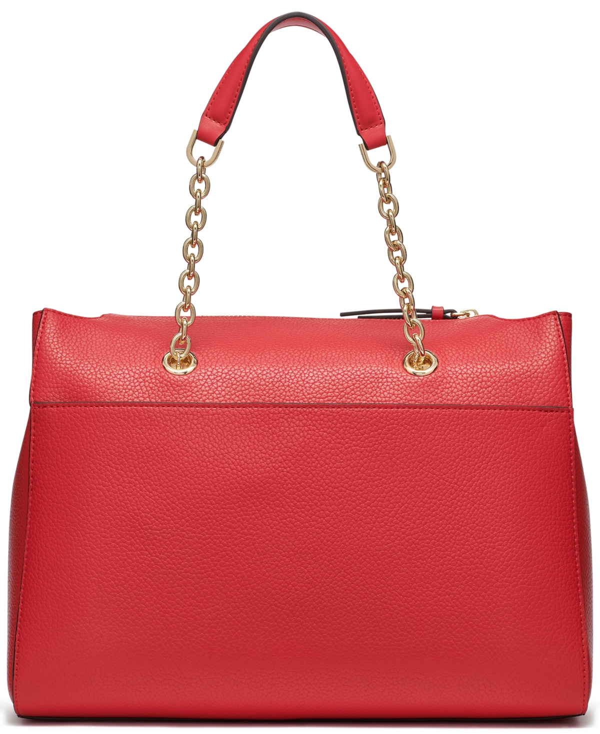 Shop Halston Janis Mini Satchel Bag In  Red