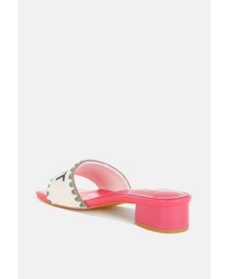 Poshta Saint Tropez Beaded Slip-On Heels