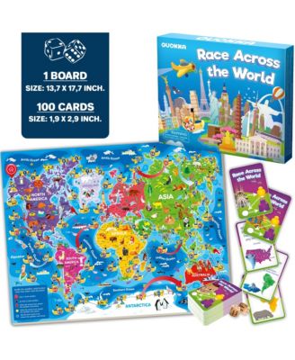 3X Set Learning Board Games for Kids 6-8 - Educational Trivia Cards Ages 8-12