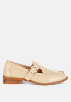 Rag and Co Womens Swenson Patent Pleather Mary Jane Loafers