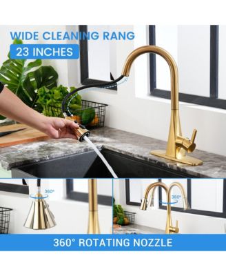 Touchelss Pull-Down Kitchen Faucet With Sprayer