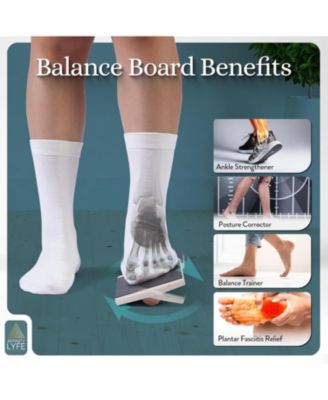Foot & Ankle Strengthener Balance Board – Durable Foot Stretcher for Plantar Fasciitis Relief & Foot Health | Exercise Videos & Travel Bag